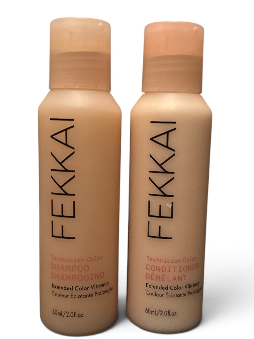 FEKKAI Technician Color Shampoo & Conditioner 2pc Travel Set 2 oz Each